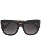 Gucci Eyewear Oversized Square Frame Sunglasses - Brown