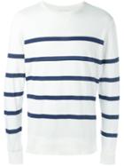 Soulland 'nc' Striped Sweatshirt, Adult Unisex, Size: Xs, White, Cotton