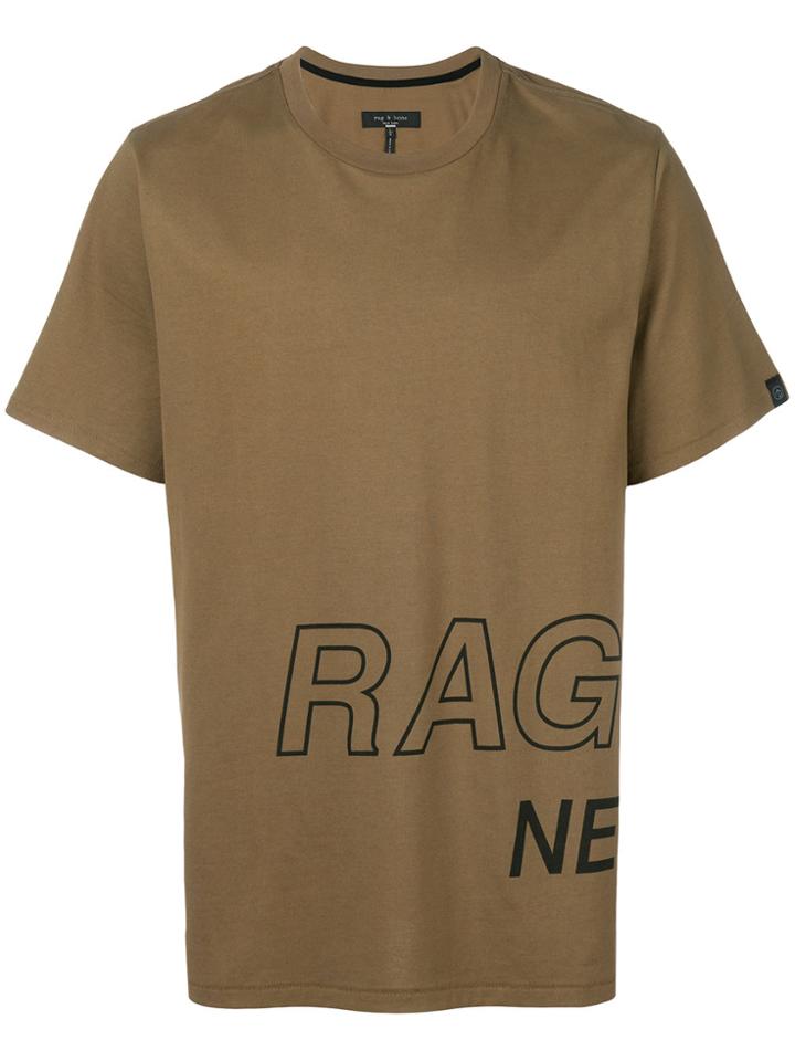Rag & Bone Logo Print T-shirt - Green
