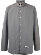 Dnl Panel Detail Shirt, Men's, Size: 41, Green, Cotton/polyamide