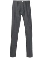 Entre Amis Micro Pleats Tailored Trousers - Grey