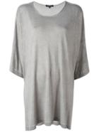 Unconditional Draped T-shirt, Women's, Size: S, Grey, Rayon