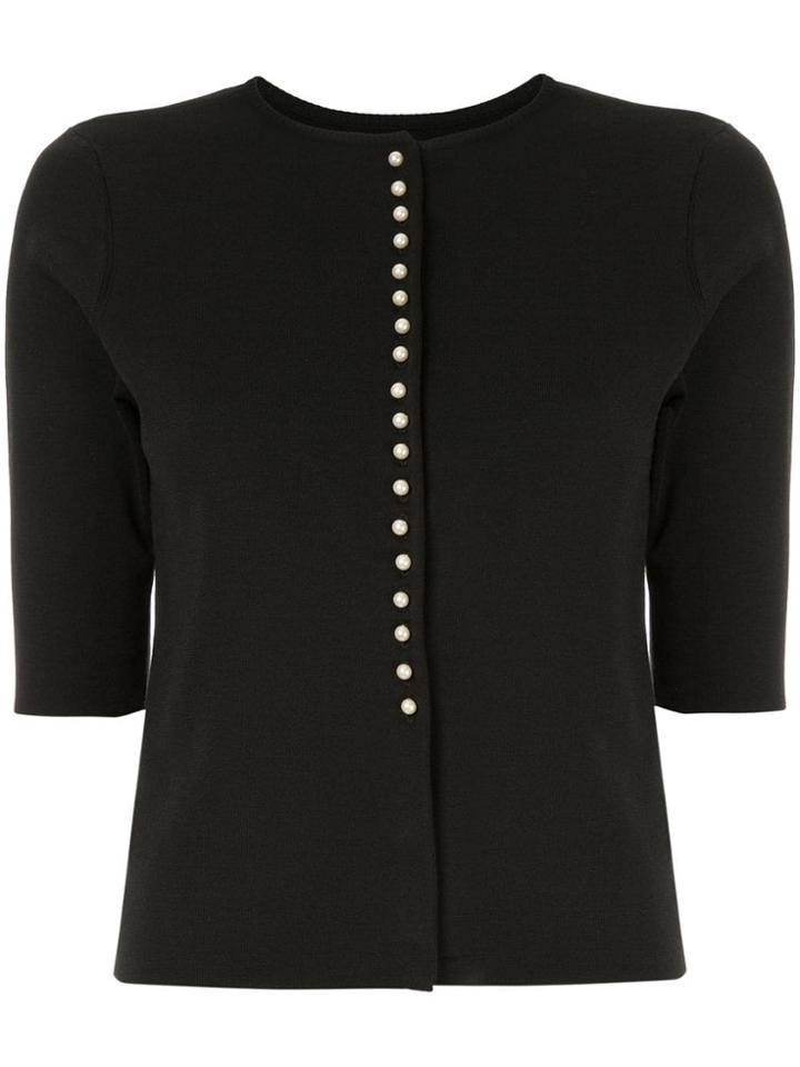 Ballsey Pearl Button Cardigan - Black