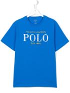 Ralph Lauren Kids Logo Print T-shirt, Boy's, Size: 14 Yrs, Blue
