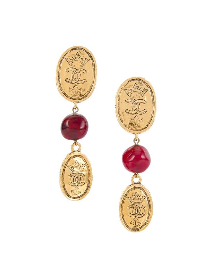 Chanel Vintage Cc Logo Clip-on Earrings