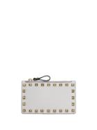 Valentino Valentino Garavani Rockstud Card Case - White