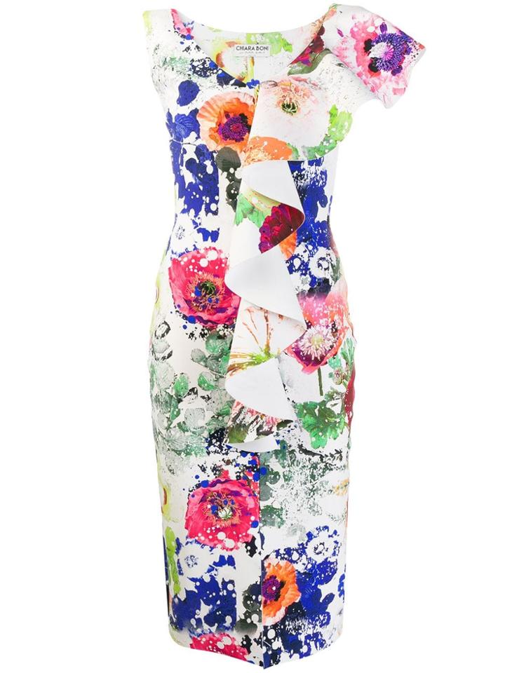 Le Petite Robe Di Chiara Boni Floral Print Midi Dress - White