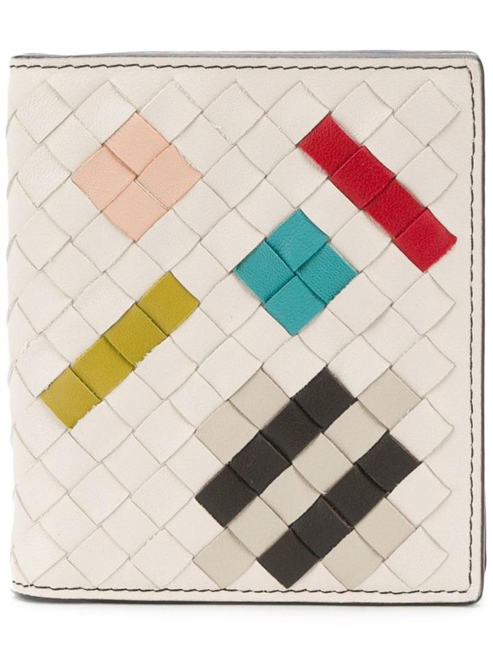 Bottega Veneta Mist Intrecciato Abstract Mini Wallet - Neutrals