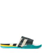 Adidas By Raf Simons Faux Lace-up Slides - White