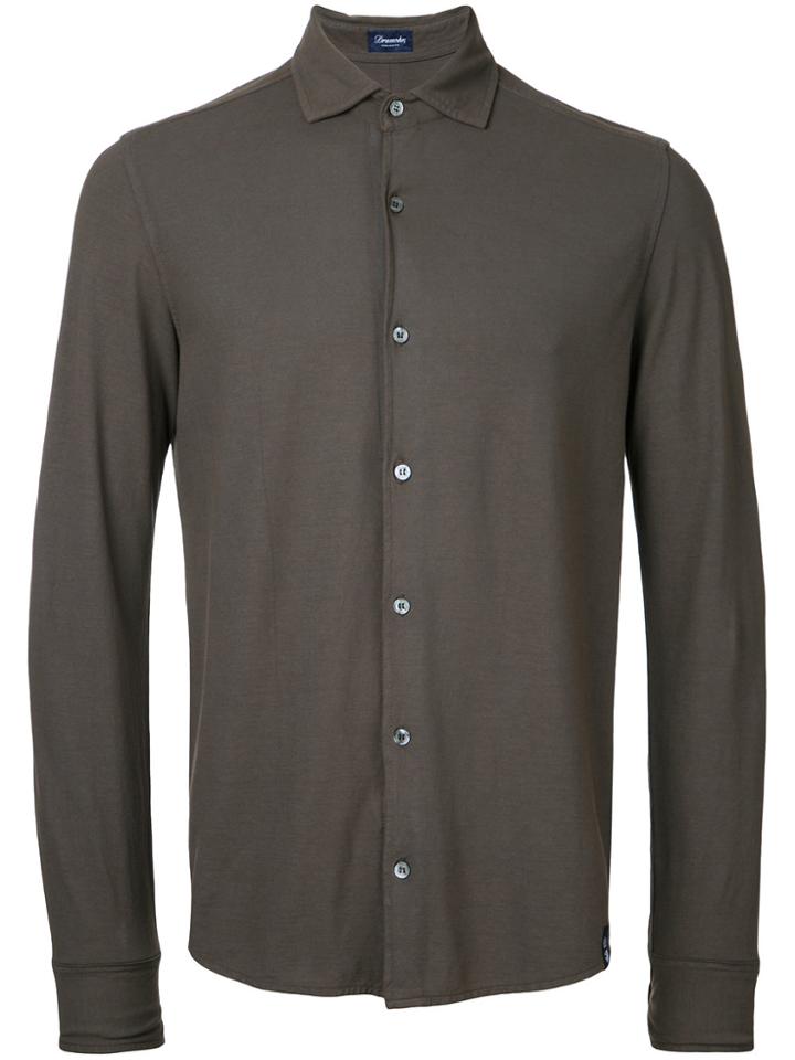Drumohr Plain Shirt - Brown