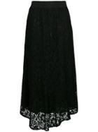 Blugirl Long Lace Skirt - Black