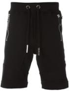 Philipp Plein 'blossom' Jogging Shorts, Men's, Size: Large, Black, Cotton