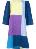 Lisa Marie Fernandez Patchwork Dress, Women's, Size: Small, Purple, Cotton