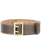 Dsquared2 Rectangular Buckle Belt, Men's, Size: 90, Brown, Leather