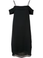 T By Alexander Wang Cold Shoulder Dress, Women's, Size: 2, Black, Silk