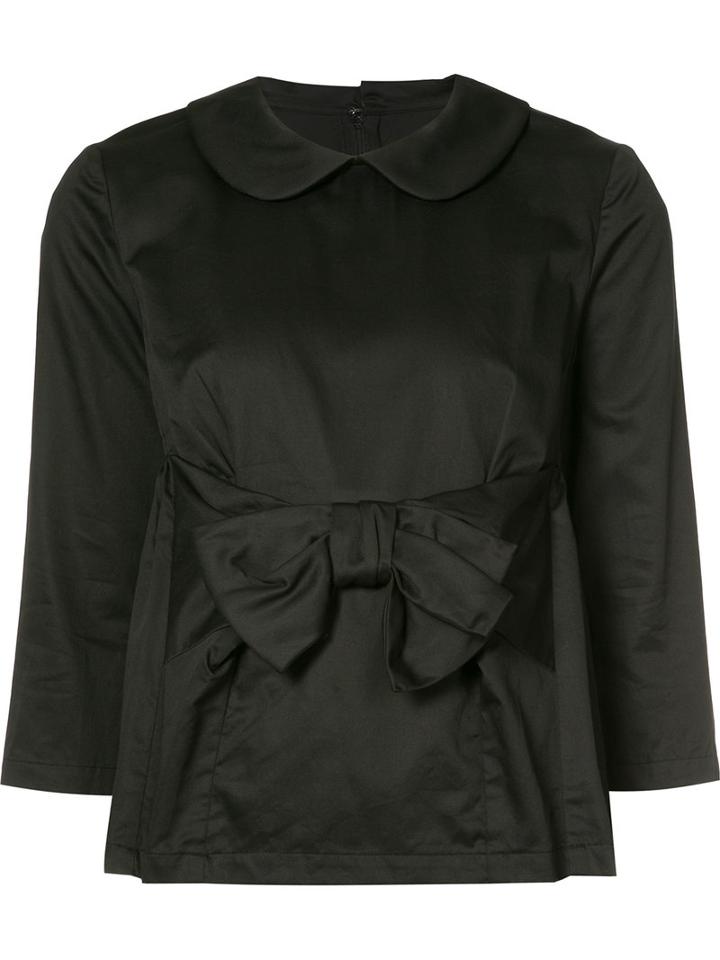 Comme Des Garçons Comme Des Garçons - Bow-embellished Blouse - Women - Cotton - S, Women's, Black, Cotton