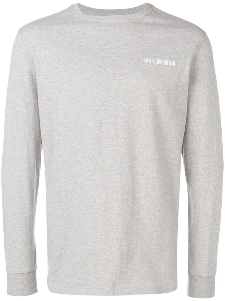 Han Kj0benhavn Logo Embroidered Top - Grey