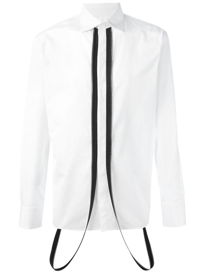 Dsquared2 Zip Suspenders Poplin Shirt