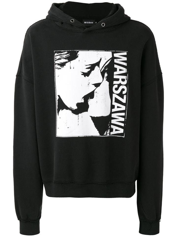 Misbhv - Warszawa 1980 Hoodie - Men - Cotton/polyamide - S, Black, Cotton/polyamide