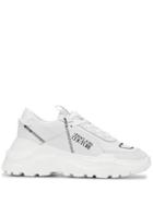 Versace Jeans Stitching Detail Sneakers - White