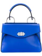 Proenza Schouler Satchel Shoulder Bag, Women's, Blue, Calf Leather
