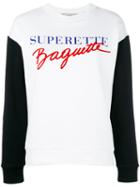 Être Cécile Supertte Baguette Sweatshirt, Women's, Size: Medium, White, Cotton