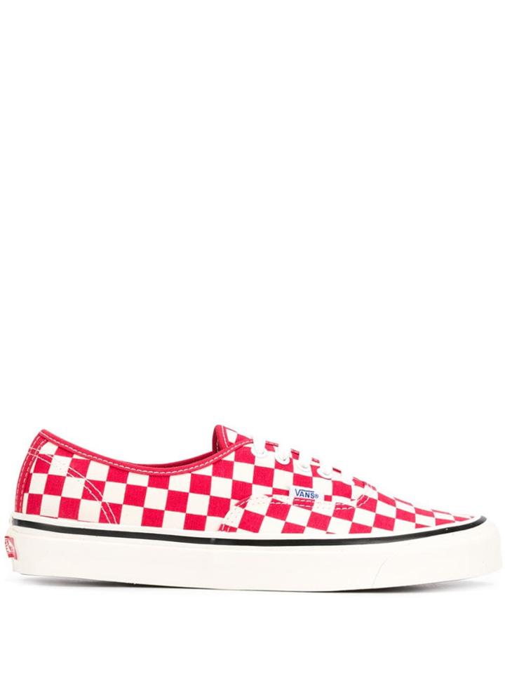 Vans Checked Authentic 44 Dx Sneakers - Red