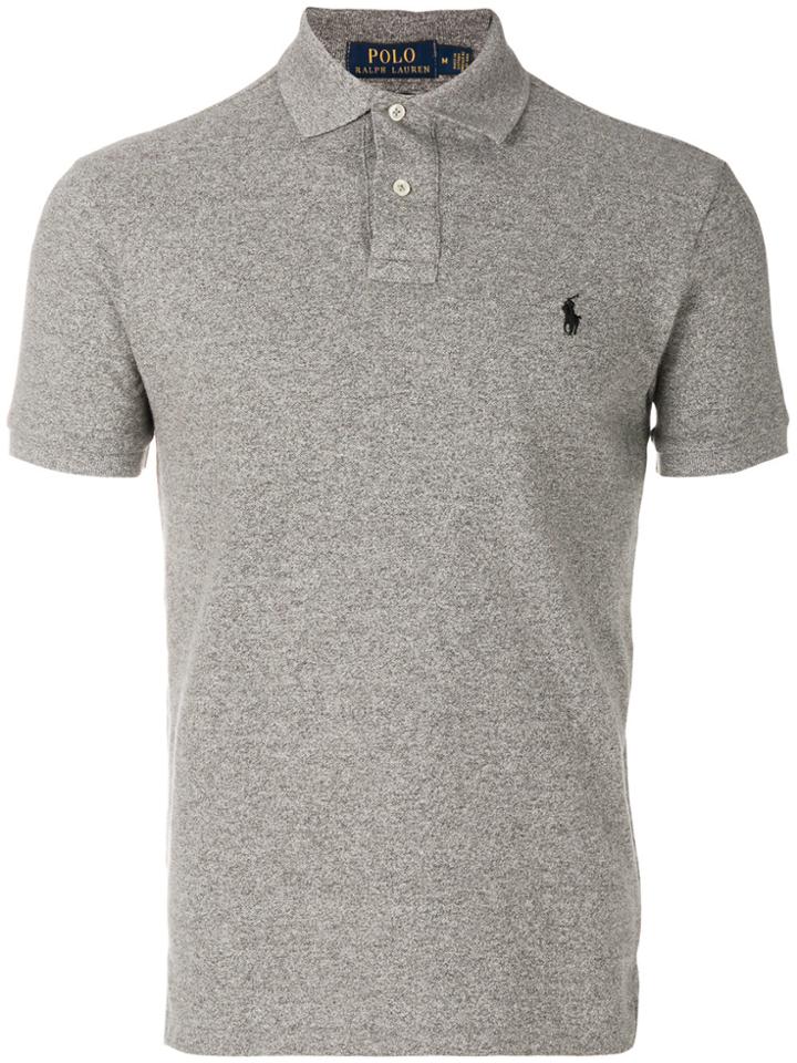 Polo Ralph Lauren Logo Detail Polo Shirt - Grey