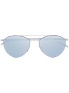 Mykita - Maison Martin Margiela Esse Sunglasses - Unisex - Stainless Steel (silver) - One Size, Stainless Steel