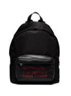 Givenchy Address Print Backpack - Black