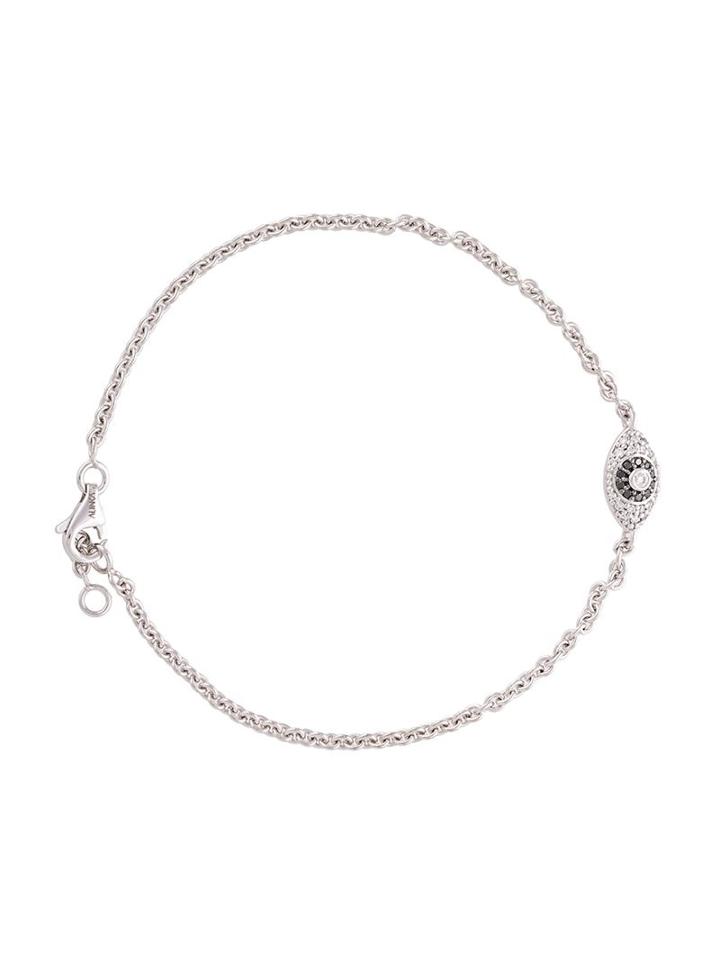 Alinka 'alinka' Diamond Evil Eye Bracelet, Metallic