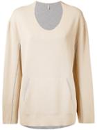 Boboutic - Oversized Sweater - Women - Cotton/polyamide - S, Nude/neutrals, Cotton/polyamide