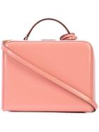 Mark Cross Straw Box Bag - Pink