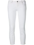 Jacob Cohen Cropped Skinny Jeans, Women's, Size: 26, White, Cotton/polyester/spandex/elastane