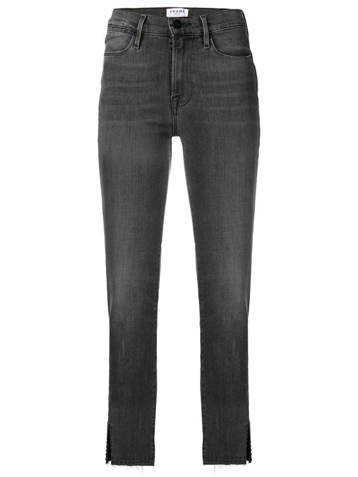 Frame Denim Hight Rise Strait Fit - Grey