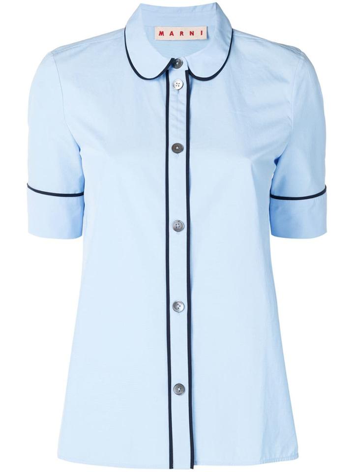 Marni Peter Pan Collar Top - Blue