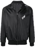 Roberto Cavalli High Neck Track Jacket - Black