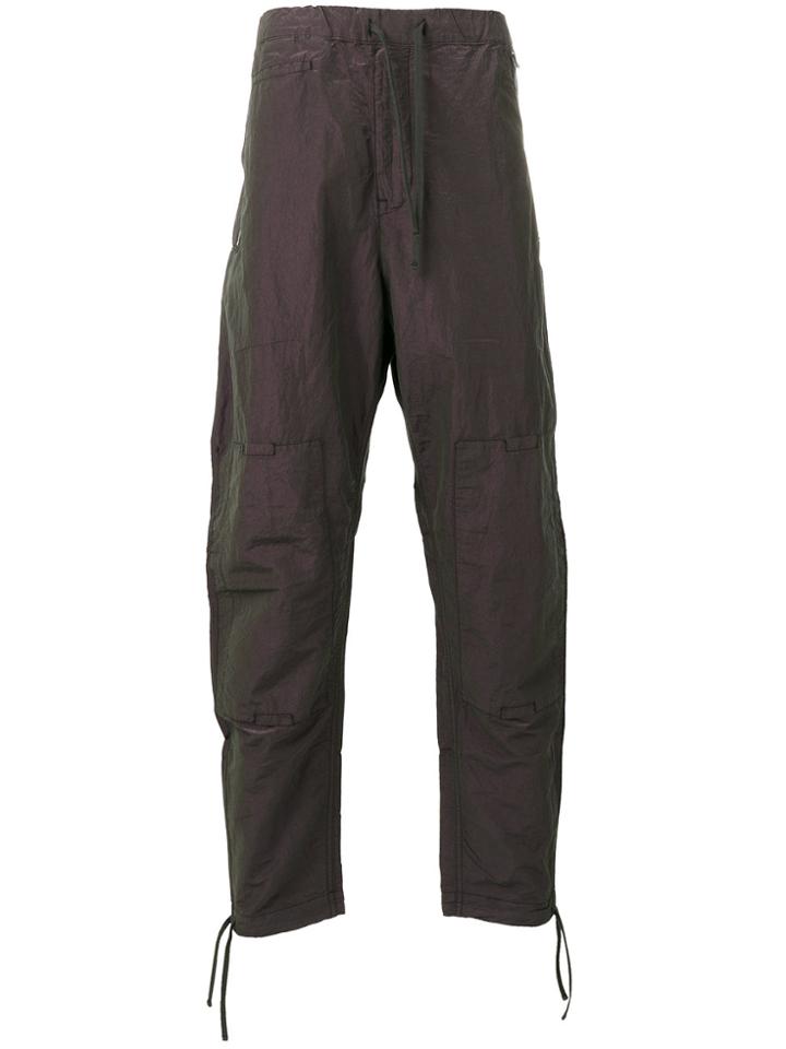 Rick Owens Loose Fit Drawstring Trousers - Black