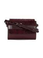 Tufi Duek Fur Trim Shoulder Bag - Red