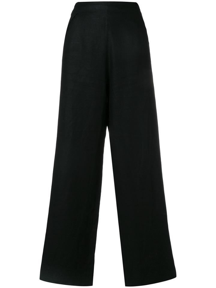 Yves Saint Laurent Vintage Palazzo Trousers - Black