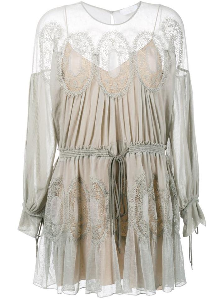 Chloé Crochet Panel Dress