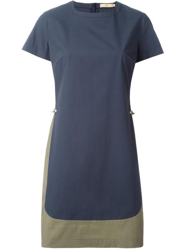 Fay Contrast Panel Dress