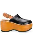 Marni Platform Clog Sandals - Black