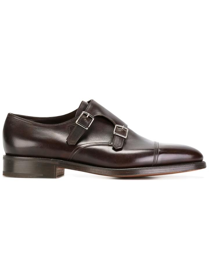 John Lobb Classic Monk Shoes - Brown