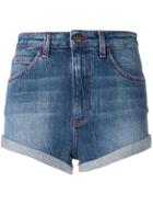 Philosophy Di Lorenzo Serafini High-rise Denim Shorts - Blue