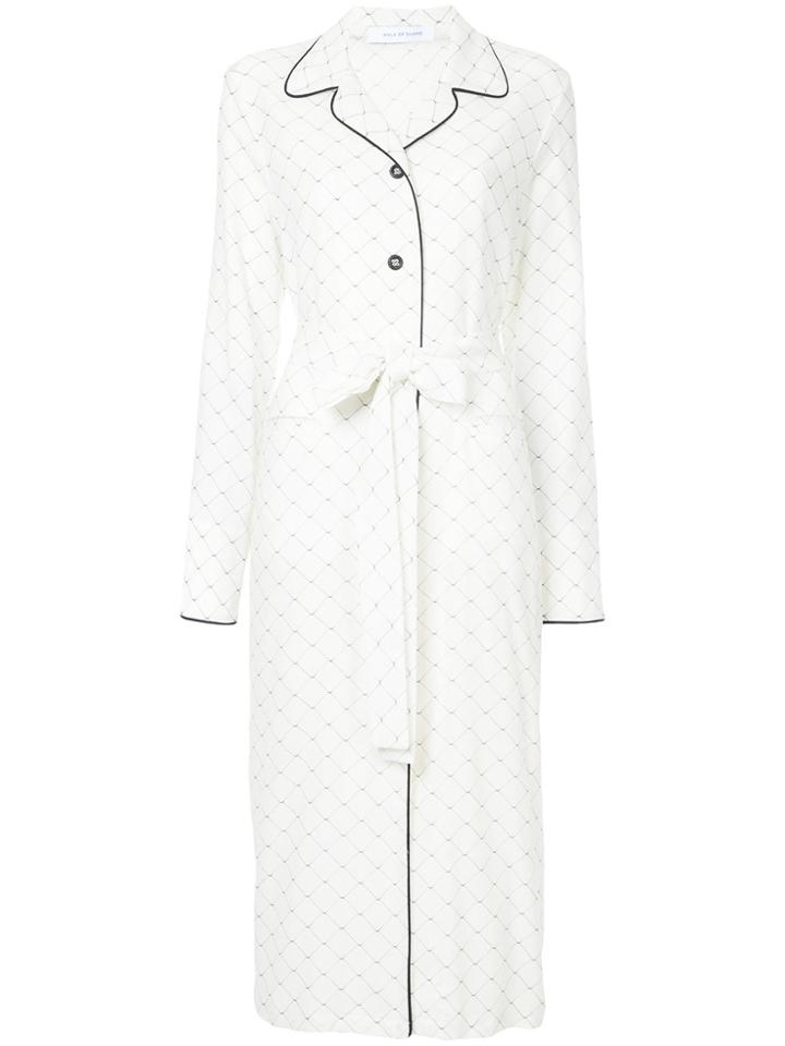 Walk Of Shame Contrast-trim Midi Dress - White