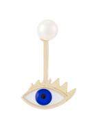 Delfina Delettrez 9kt Gold Eye Piercing Earring - Blue