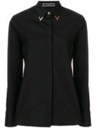 Versace Collar Tip Shirt - Black