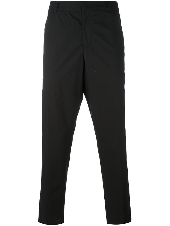 Mcq Alexander Mcqueen Tapered Trousers, Men's, Size: 50, Black, Cotton