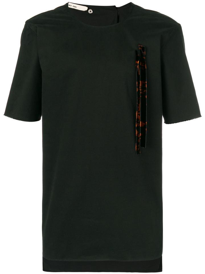 Damir Doma Ribbon Embellished T-shirt - Black